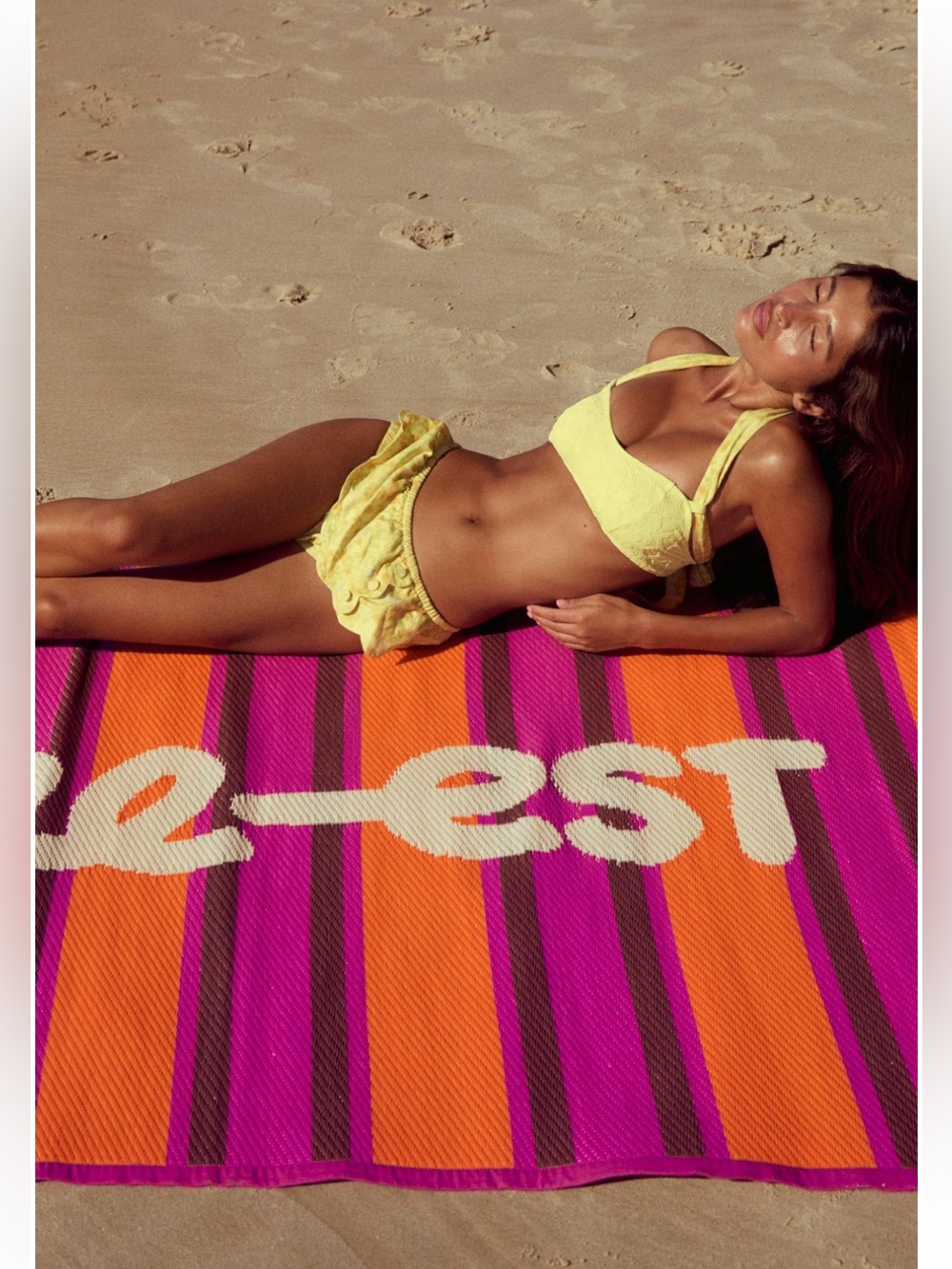 Free People 48X72 Free-est Woven Beach Mat